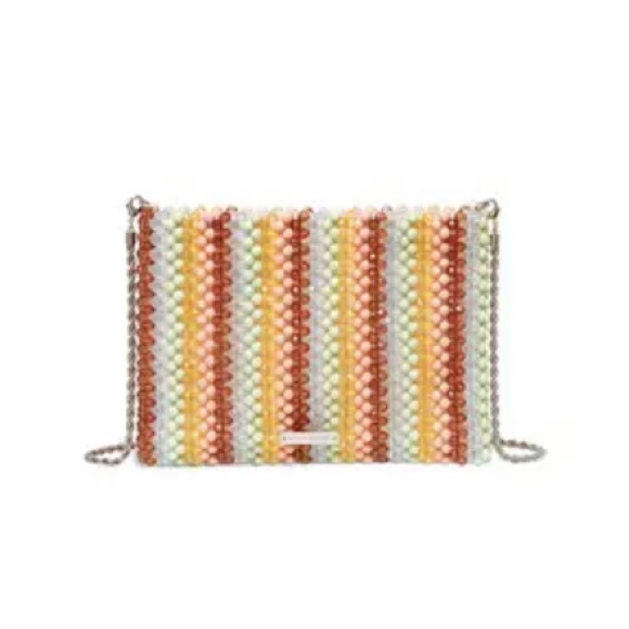 Loeffler Randall Handbags - Loeffler Randall Mia Beaded Clutch rainbow EUC